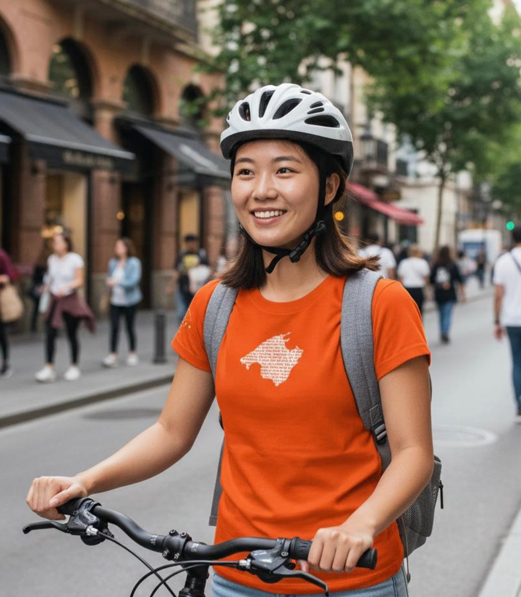 Mallorca Climbs Silhouette - Women's Cycling T-Shirt
