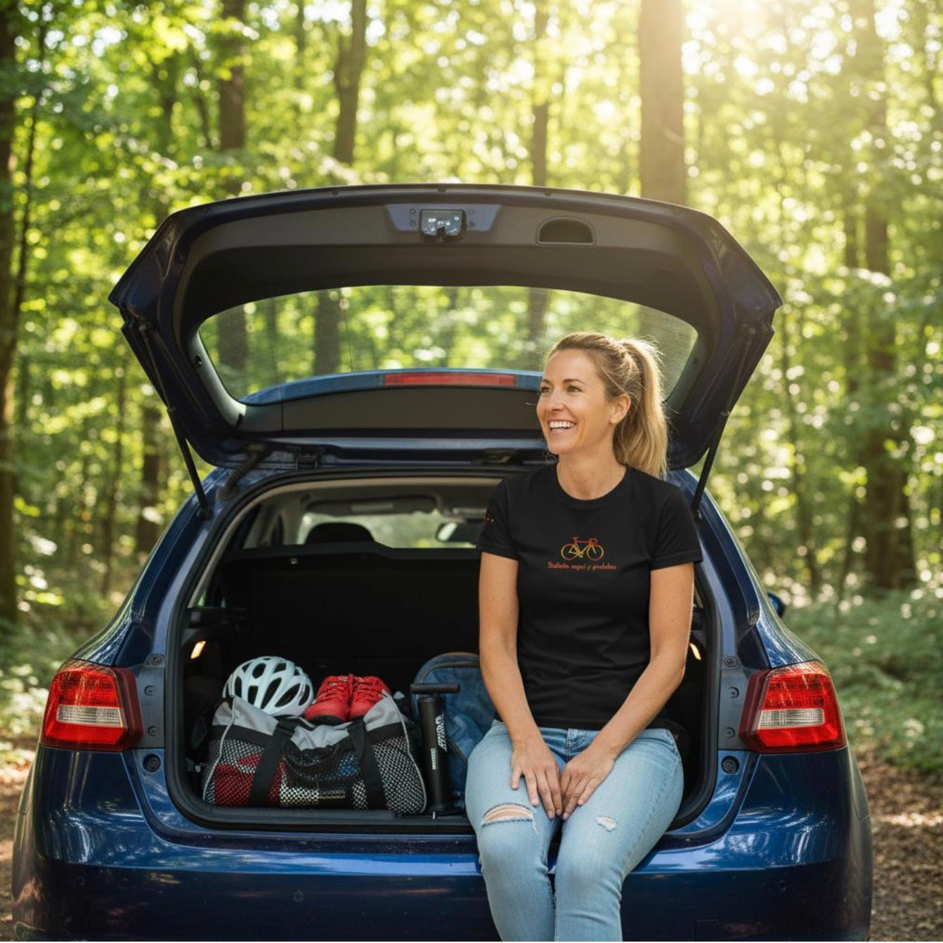Súbete Aquí y Pedalea - Women's Cycling T-Shirt
