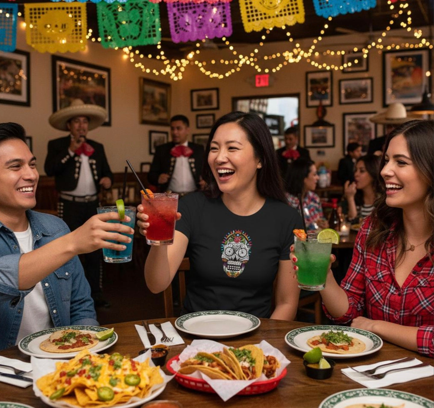 Calavera Bicycle Death Mask - Women's Cycling T-Shirt