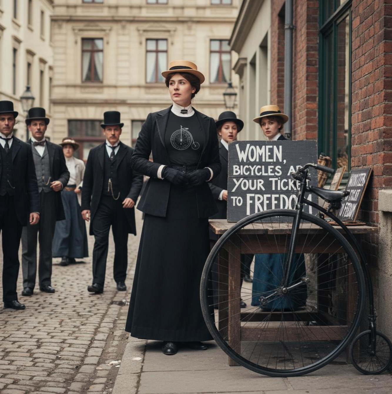 1896 Ticket to Freedom - Women's Cycling T-Shirt