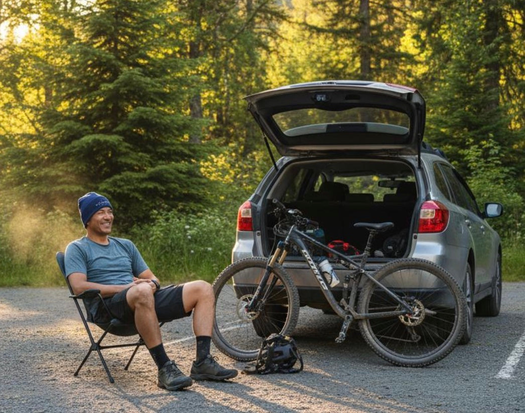 DEVOTED Cyclist BLACK Thread Embroidered Beanie – Eco-Friendly Knit Hat