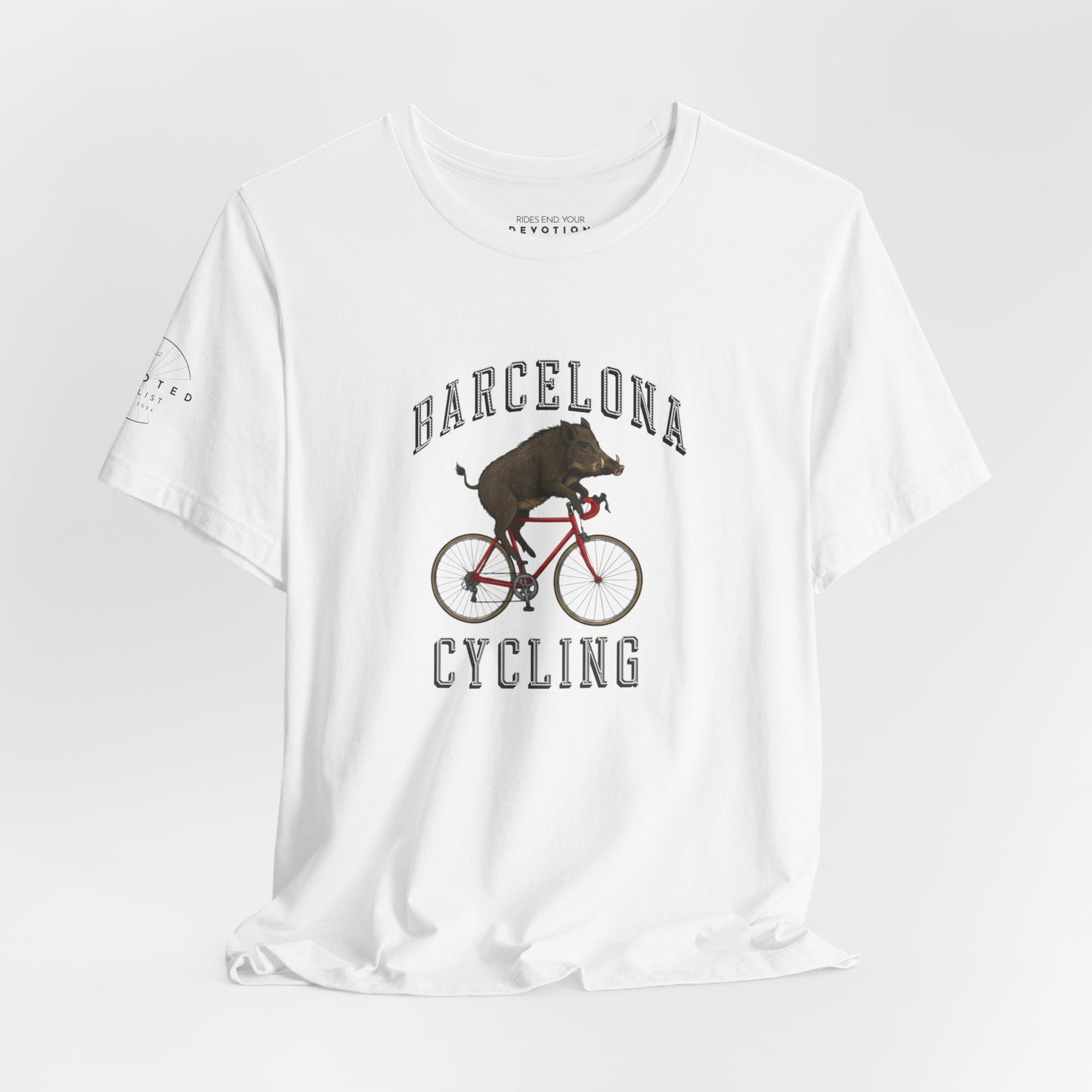 Barcelona Wild Boar cycling classic cut cycling t-shirt - The Devoted Cyclist