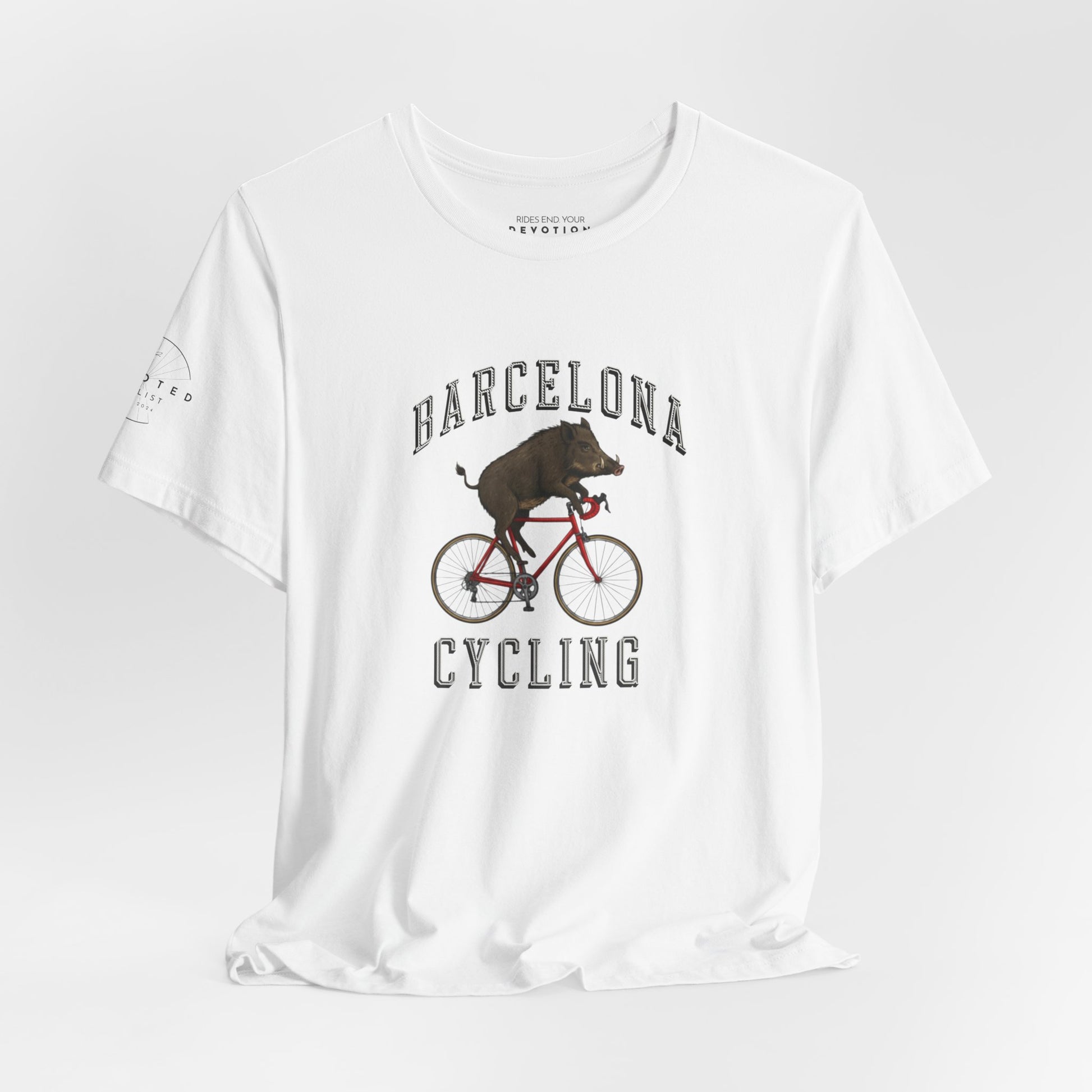 Barcelona Wild Boar cycling classic cut cycling t-shirt - The Devoted Cyclist