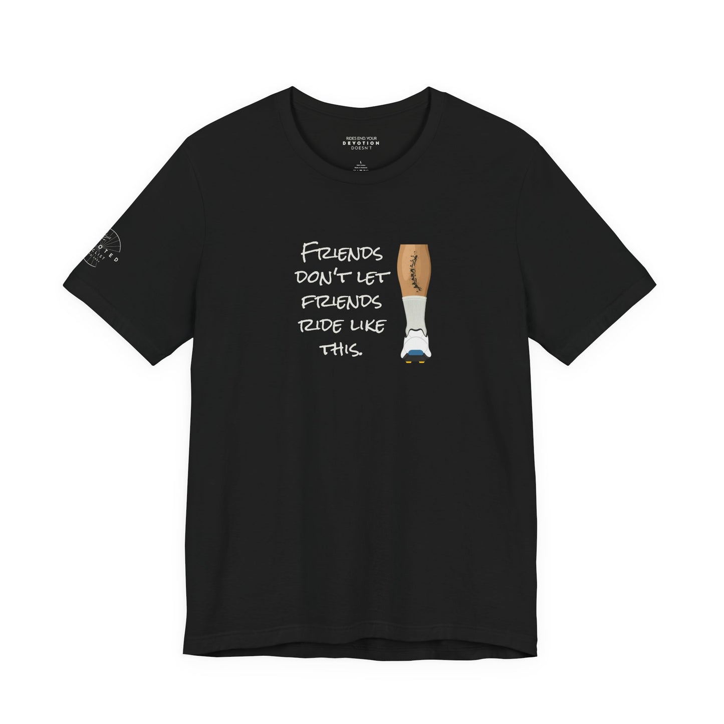 Friends don't let friends classic cut cycling t-shirt - The Devoted Cyclist