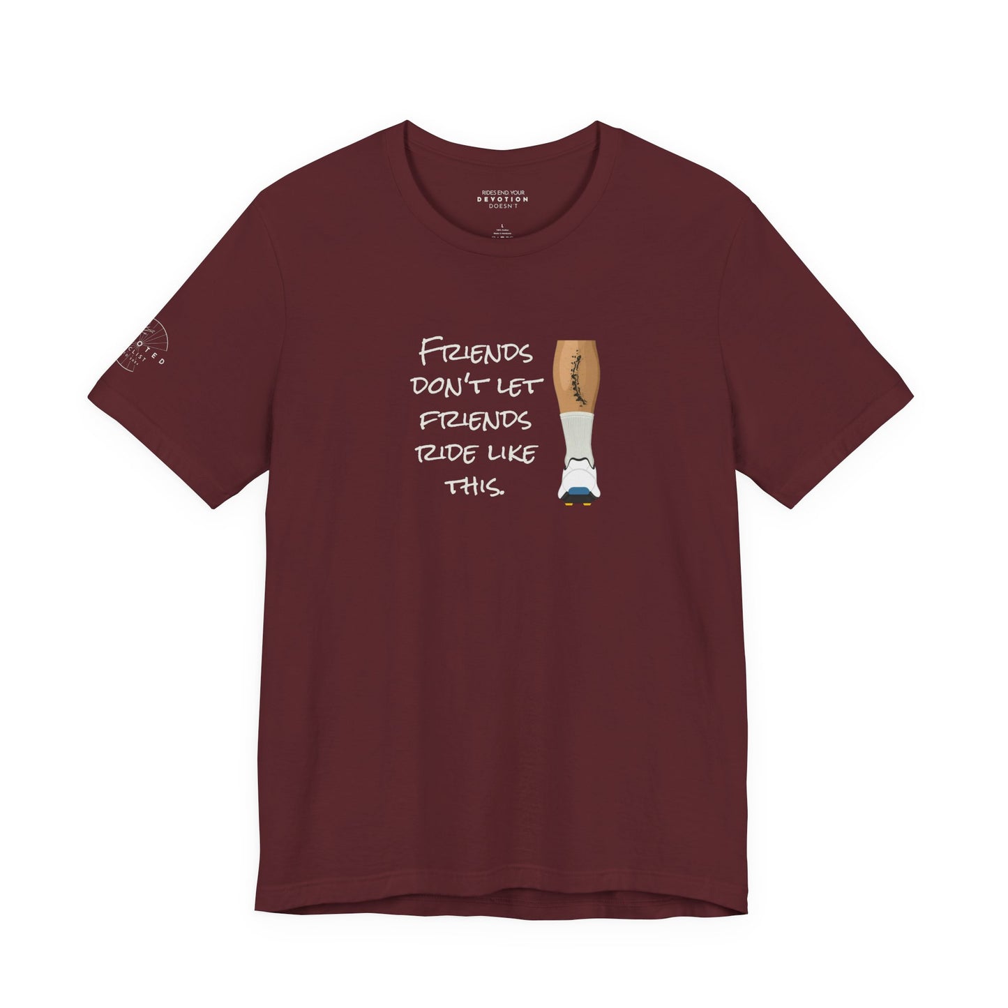 Friends don't let friends classic cut cycling t-shirt - The Devoted Cyclist
