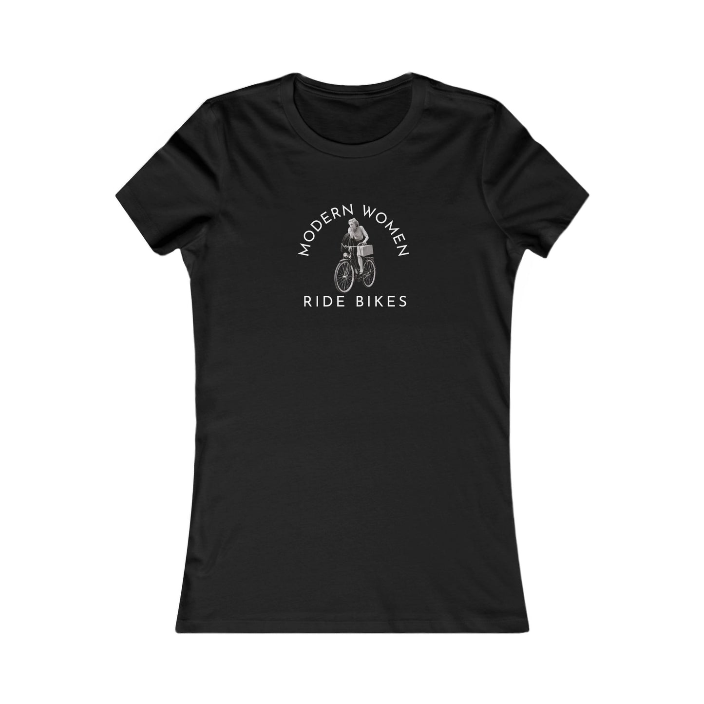 Modern women ride bikes women's cycling t-shirt - The Devoted Cyclist
