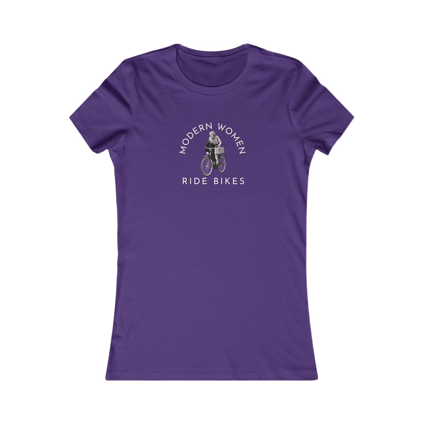 Modern women ride bikes women's cycling t-shirt - The Devoted Cyclist