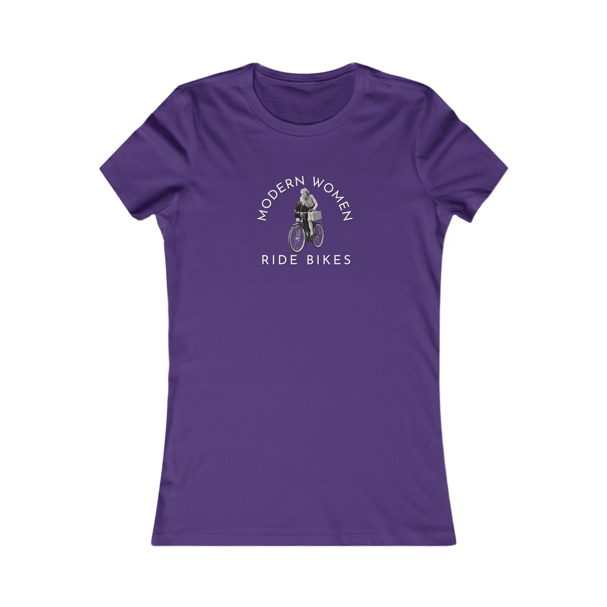 Modern women ride bikes women's cycling t-shirt - The Devoted Cyclist