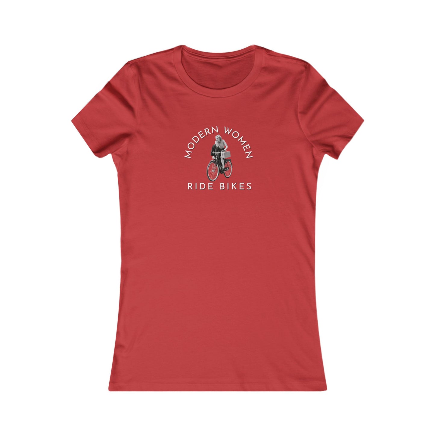 Modern women ride bikes women's cycling t-shirt - The Devoted Cyclist