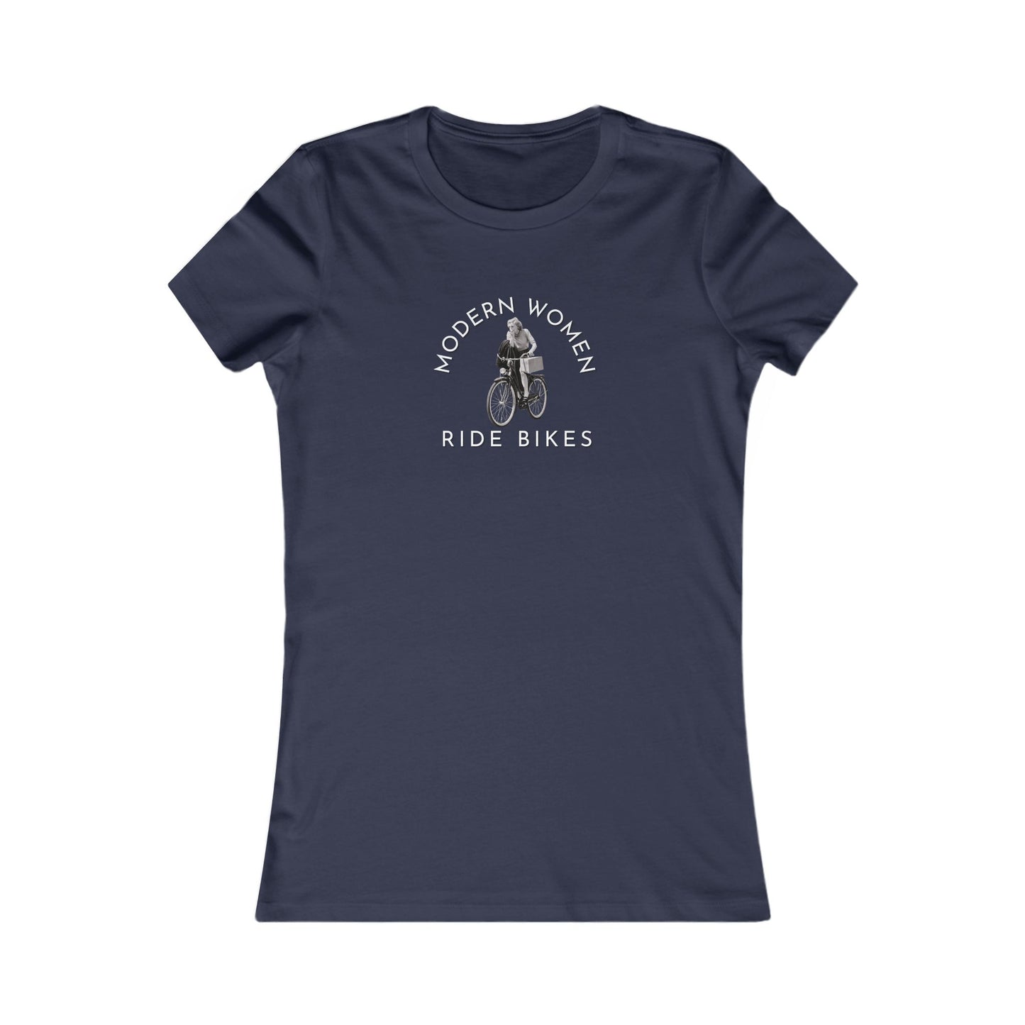 Modern women ride bikes women's cycling t-shirt - The Devoted Cyclist