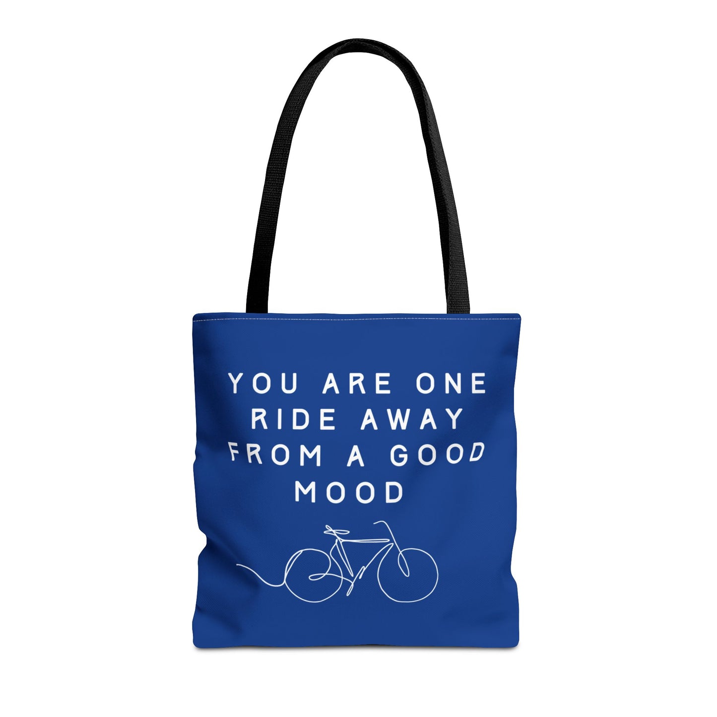 One Ride Away devoted cyclist canvas tote bag - The Devoted Cyclist