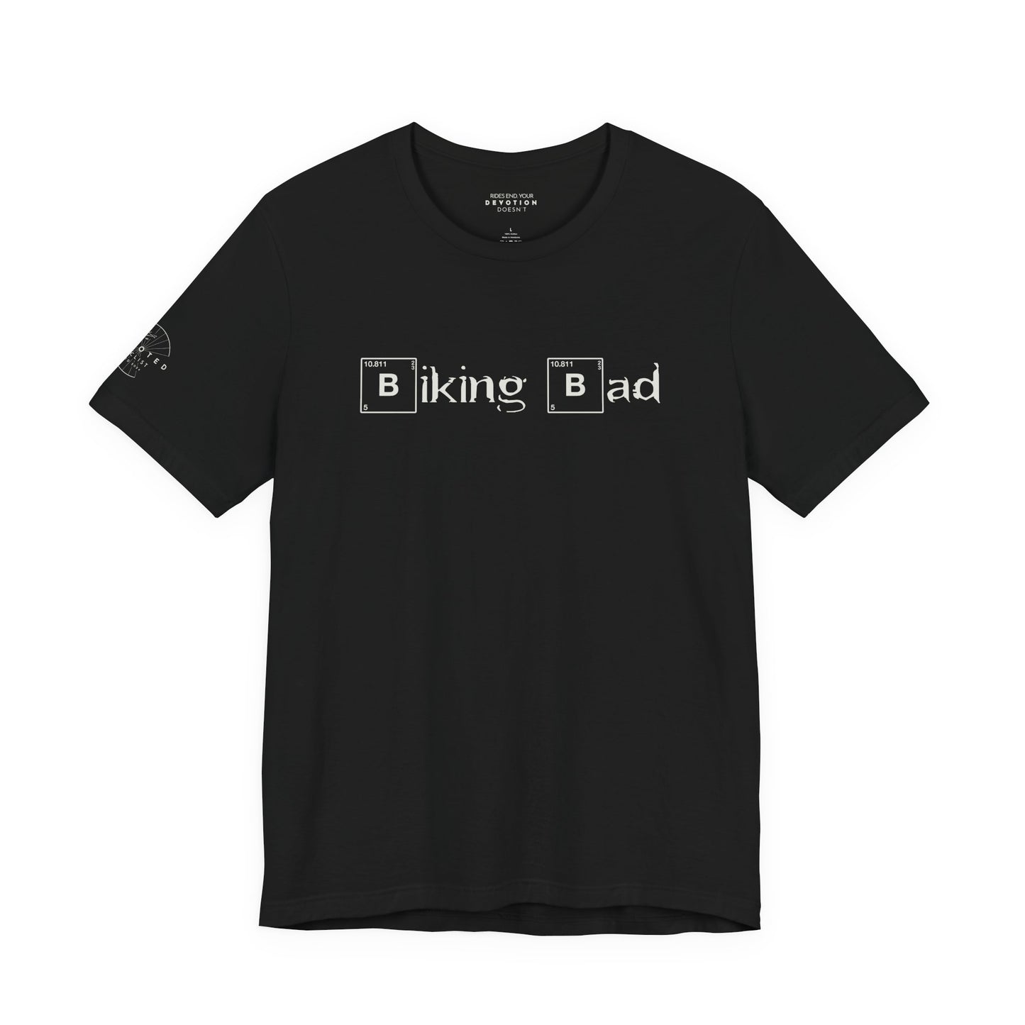 Biking Bad Breaking Bad parody graphic on a cycling t-shirt - The Devoted Cyclist