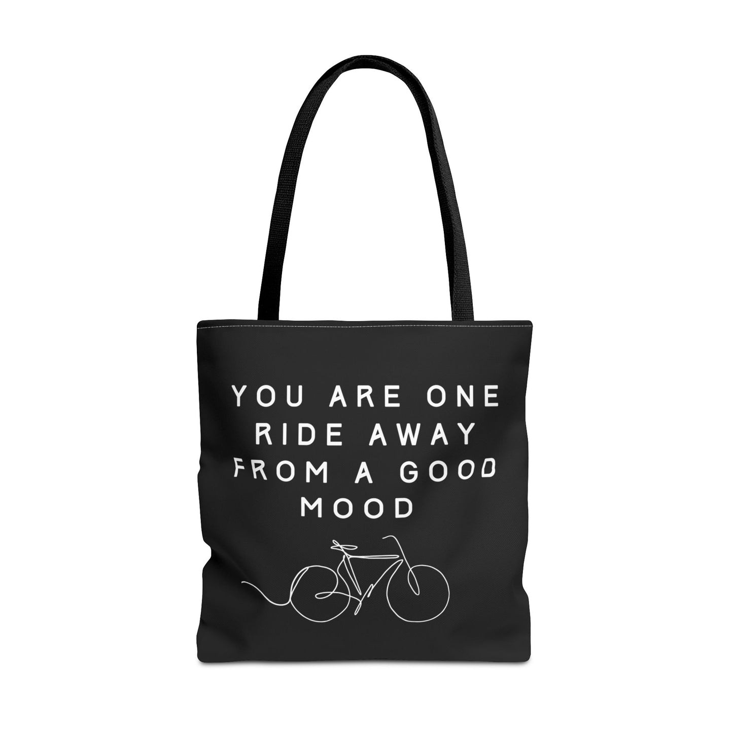 One Ride Away devoted cyclist canvas tote bag - The Devoted Cyclist