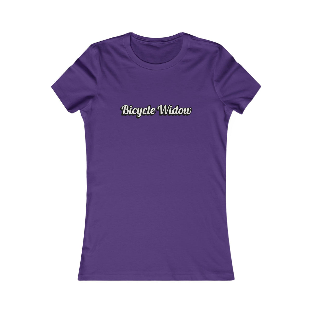 Bicycle Widow (Humorous) T-Shirt - Women's Cycling T-Shirt