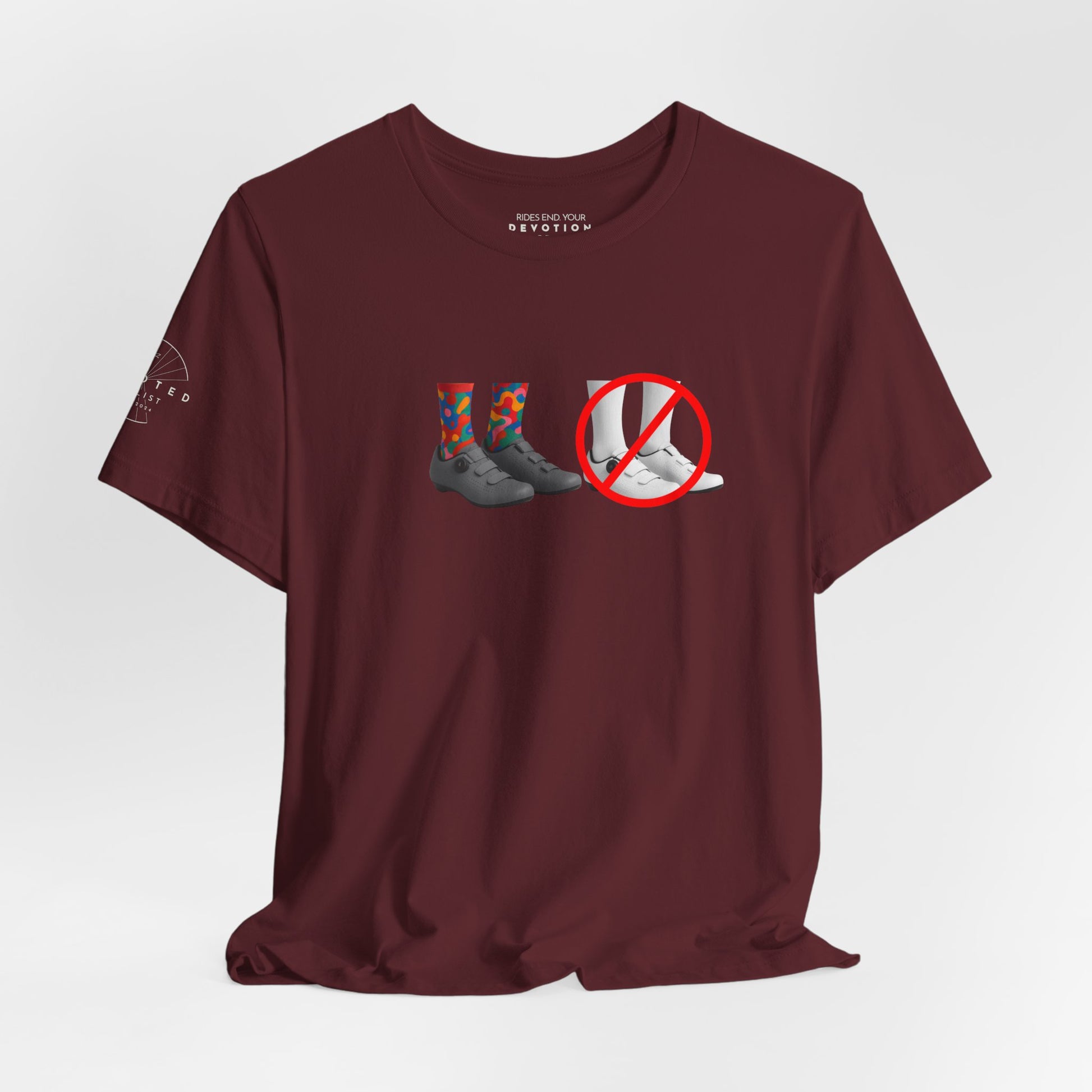 Say No To White classic cut cycling t-shirt - The Devoted Cyclist