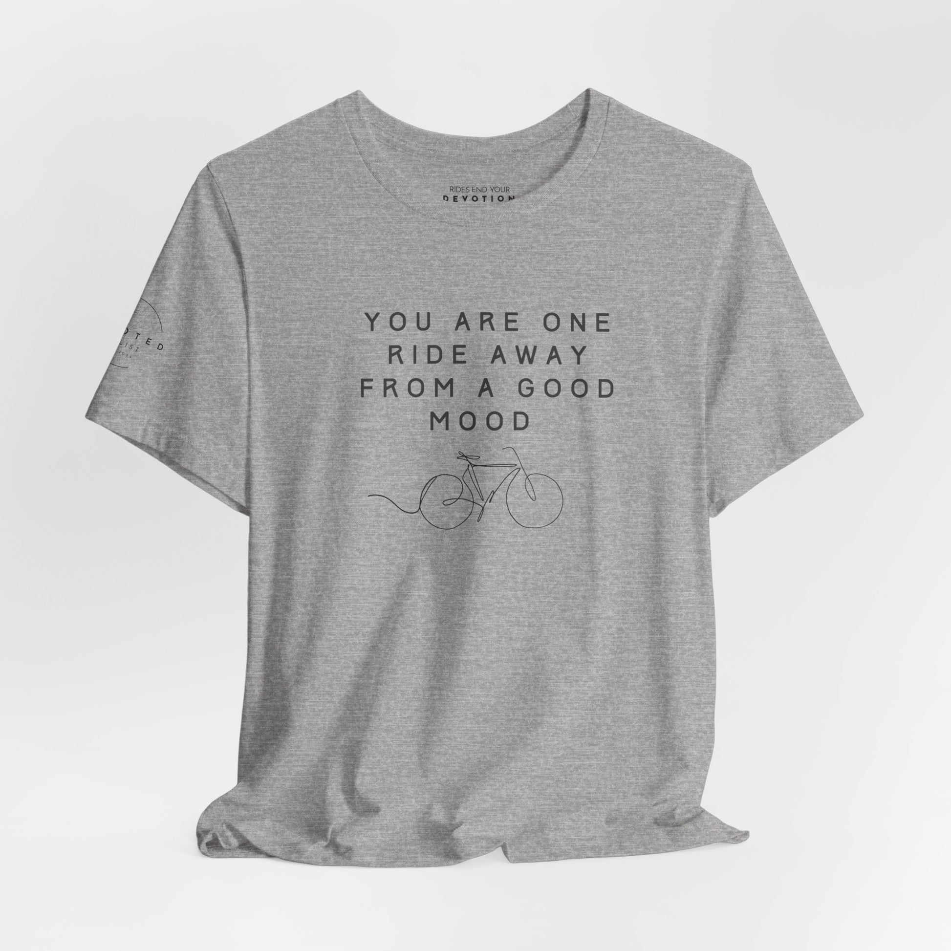 One Ride Away classic cut cycling t-shirt - The Devoted Cyclist