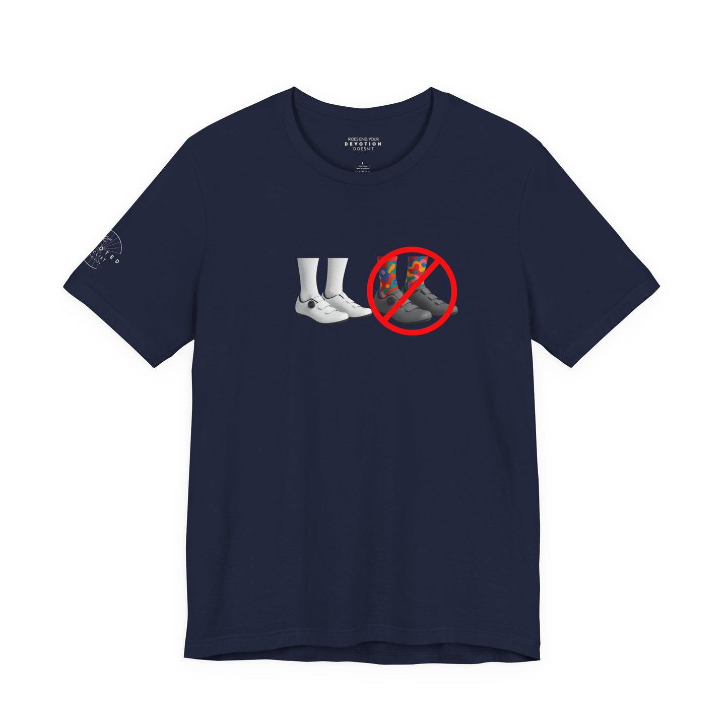 White Shoes and Socks Rule! -Classic Cut Cycling T-Shirt