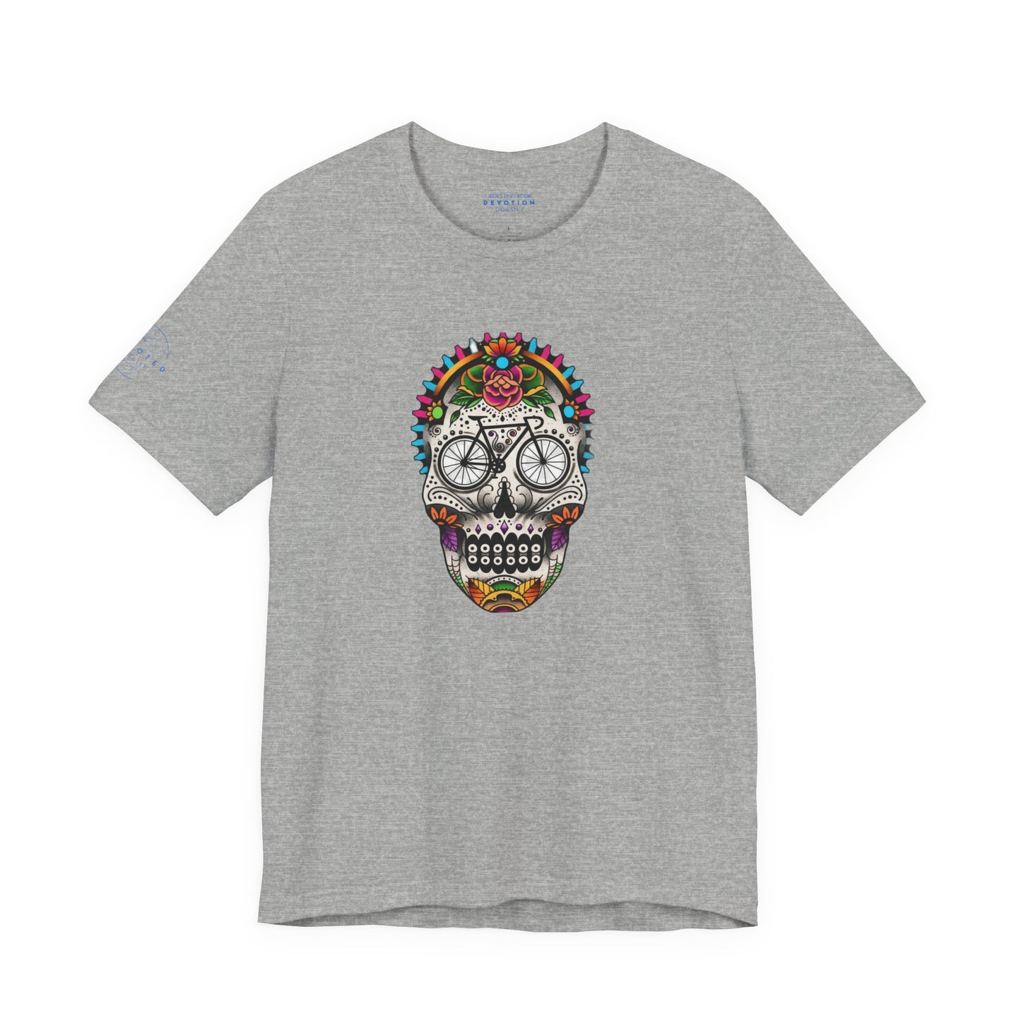 Calavera Bicycle Death Mask - Classic Cut Cycling T-Shirt