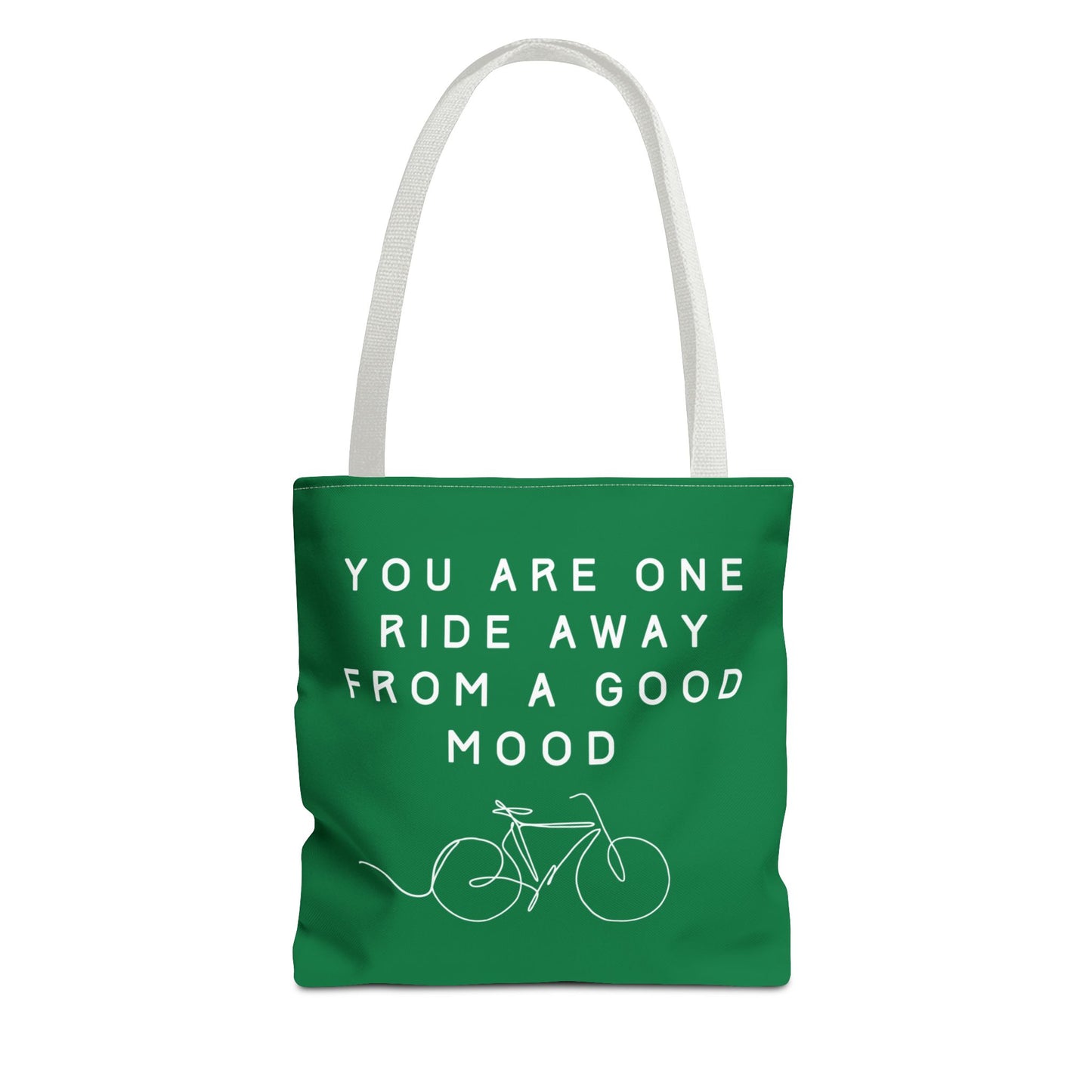 One Ride Away devoted cyclist canvas tote bag - The Devoted Cyclist