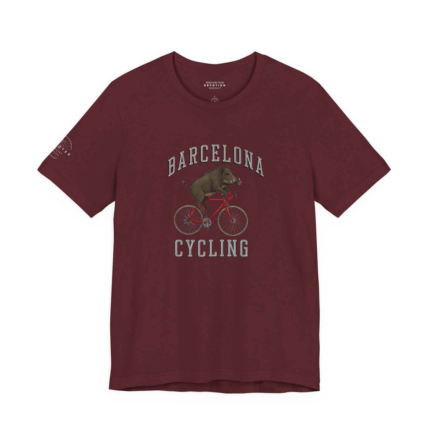Barcelona Wild Boar cycling classic cut cycling t-shirt - The Devoted Cyclist