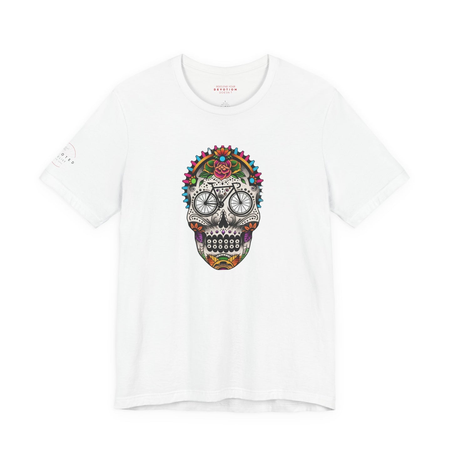 Calavera Bicycle Death Mask - Classic Cut Cycling T-Shirt