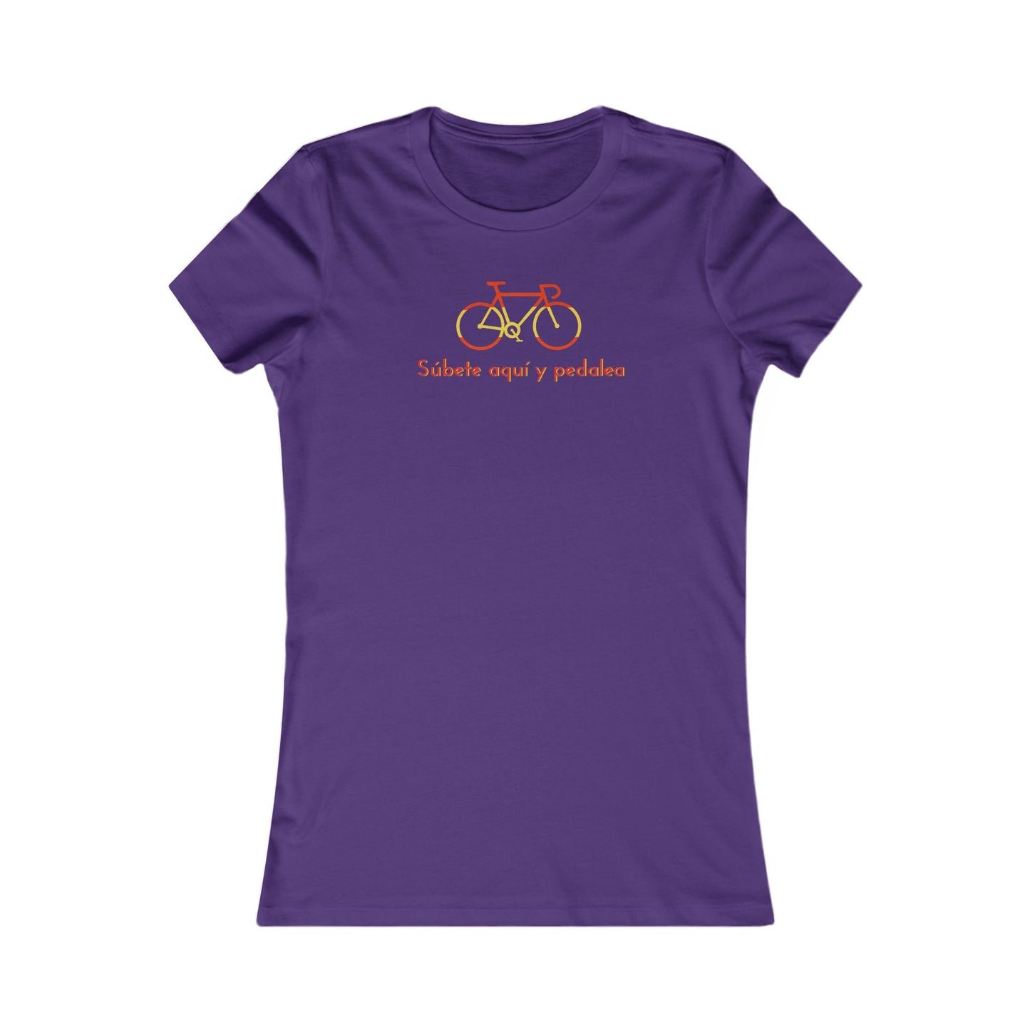 Subete Aqui y Pedalea women's cycling t-shirt - The Devoted Cyclist