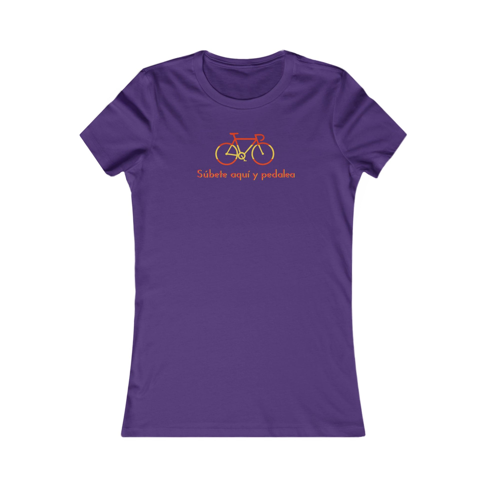 Subete Aqui y Pedalea women's cycling t-shirt - The Devoted Cyclist