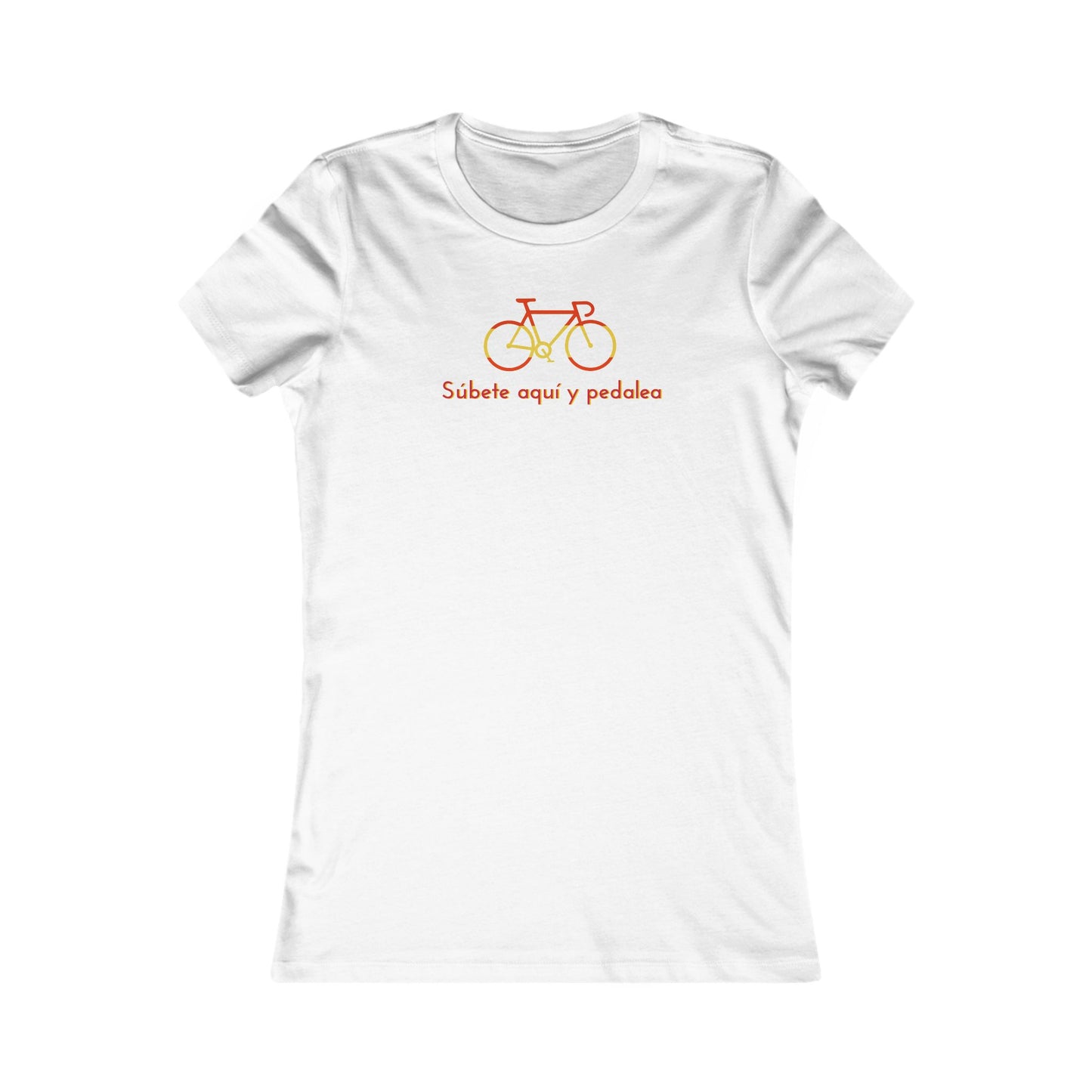 Subete Aqui y Pedalea women's cycling t-shirt - The Devoted Cyclist