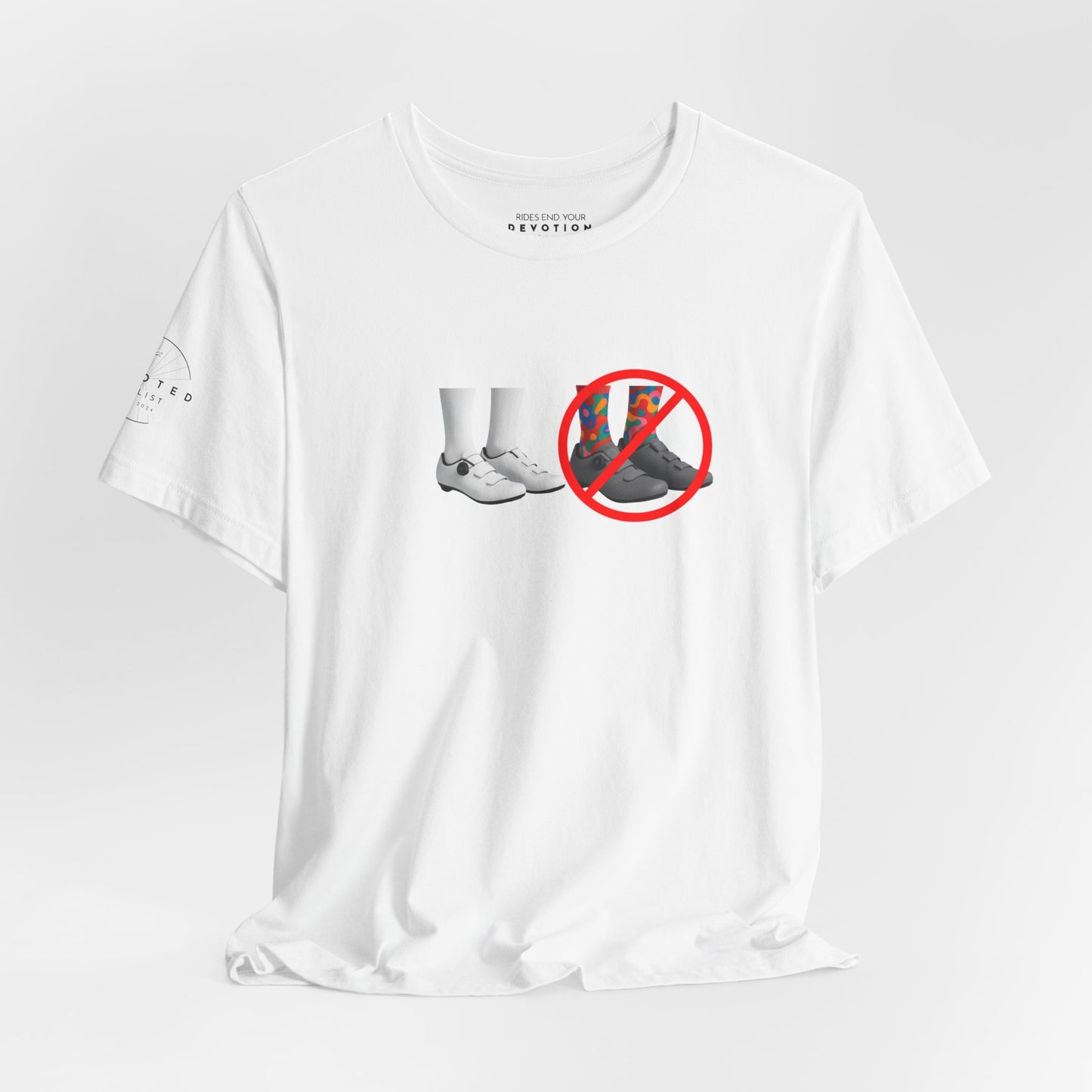 White Shoes and Socks Rule! -Classic Cut Cycling T-Shirt