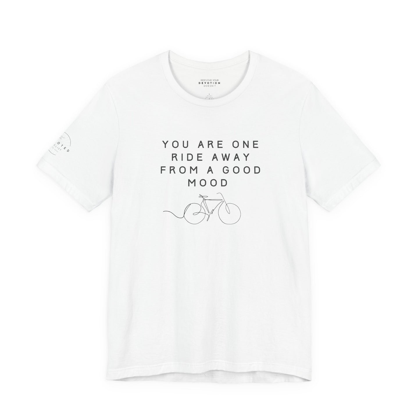 One Ride Away classic cut cycling t-shirt - The Devoted Cyclist