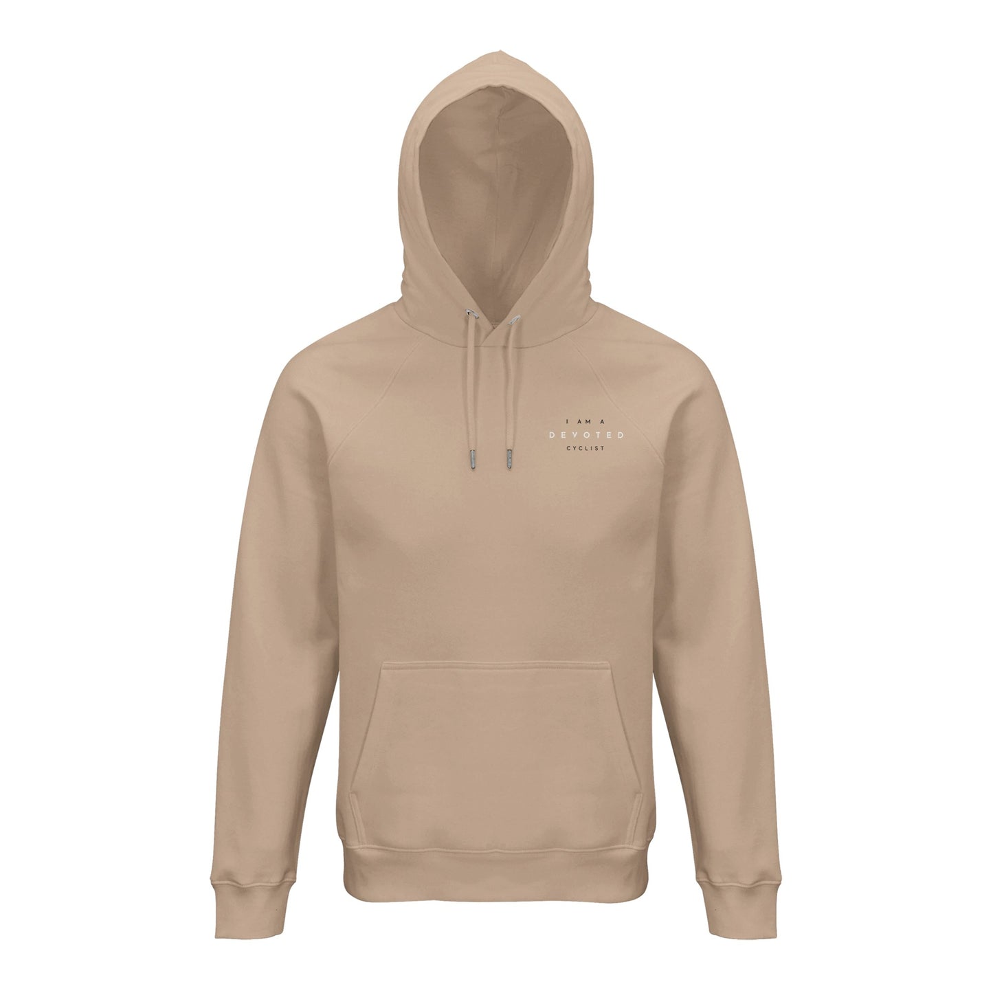 I Am A Devoted Cyclist chest print eco-friendly hoodie - The Devoted Cyclist