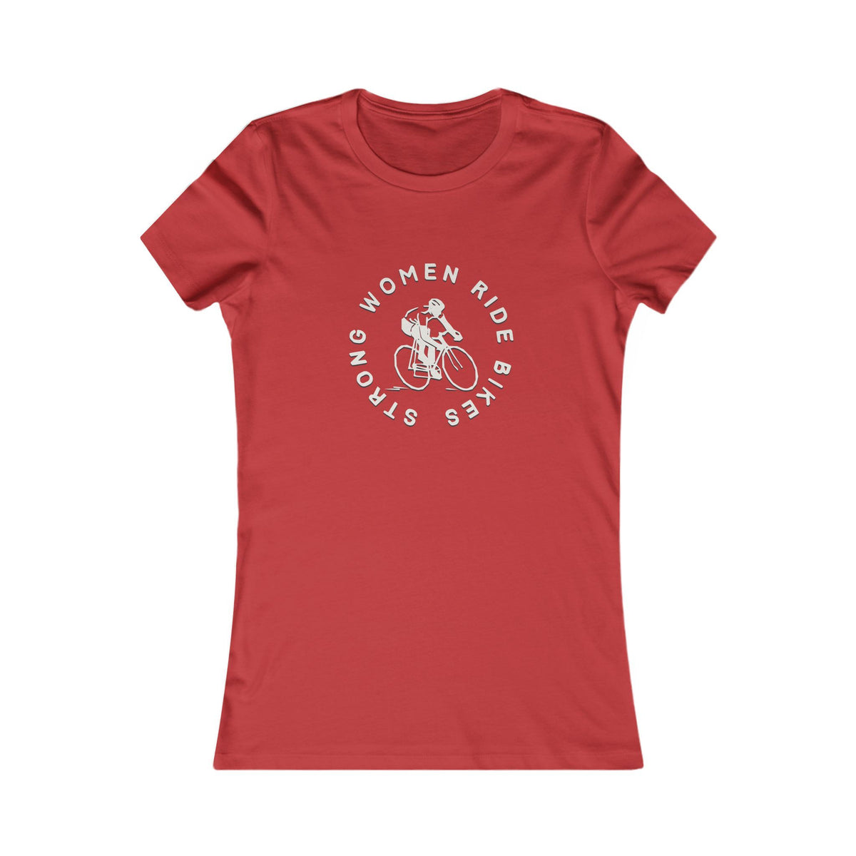 Strong Women Ride Bikes - Women's Cycling T-Shirt