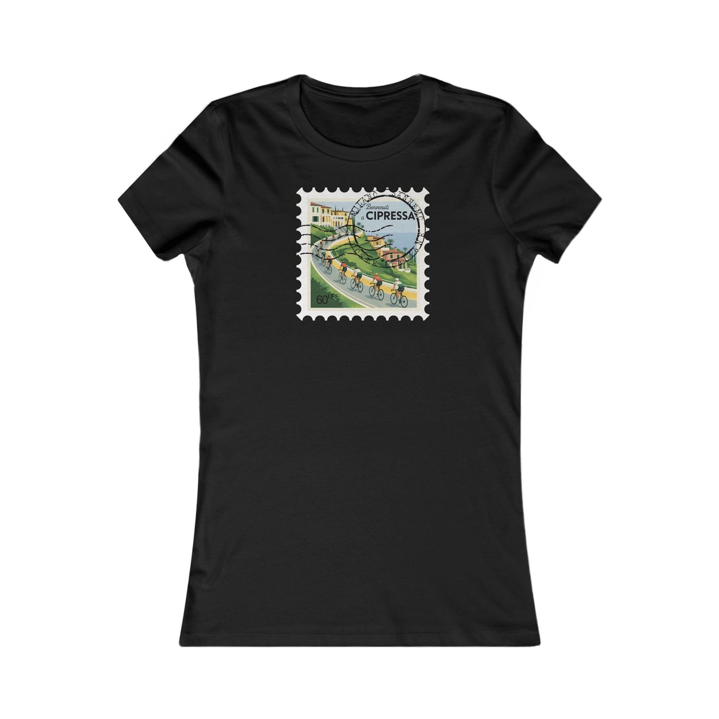 Milan-Sanremo Cipressa women's cycling t-shirt - The Devoted Cyclist