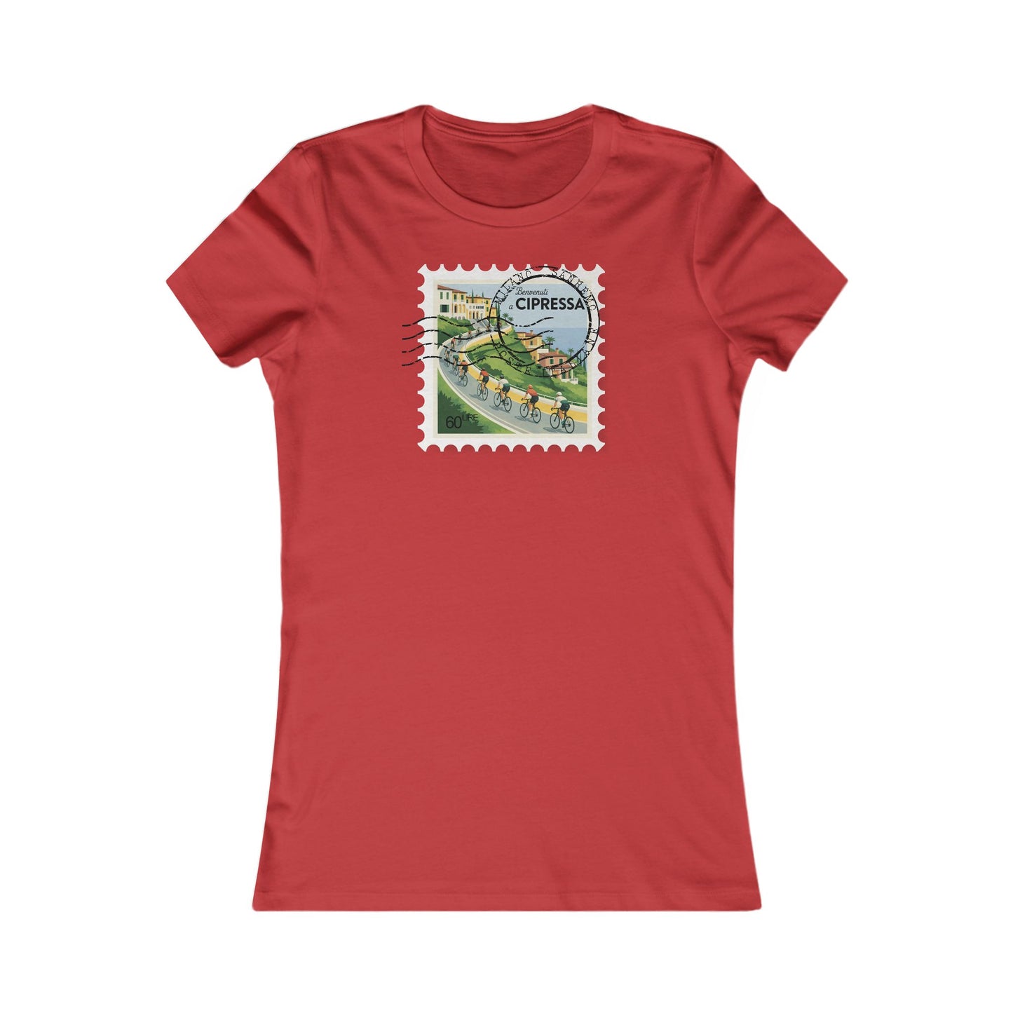 Milan-Sanremo Cipressa women's cycling t-shirt - The Devoted Cyclist