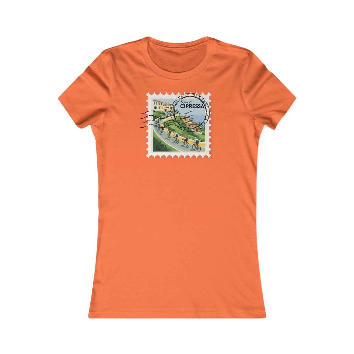 Milan-Sanremo Cipressa women's cycling t-shirt - The Devoted Cyclist