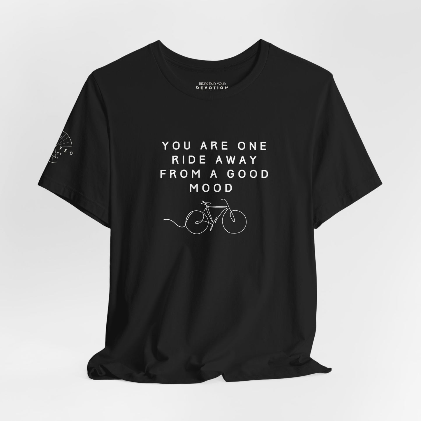 One Ride Away classic cut cycling t-shirt - The Devoted Cyclist