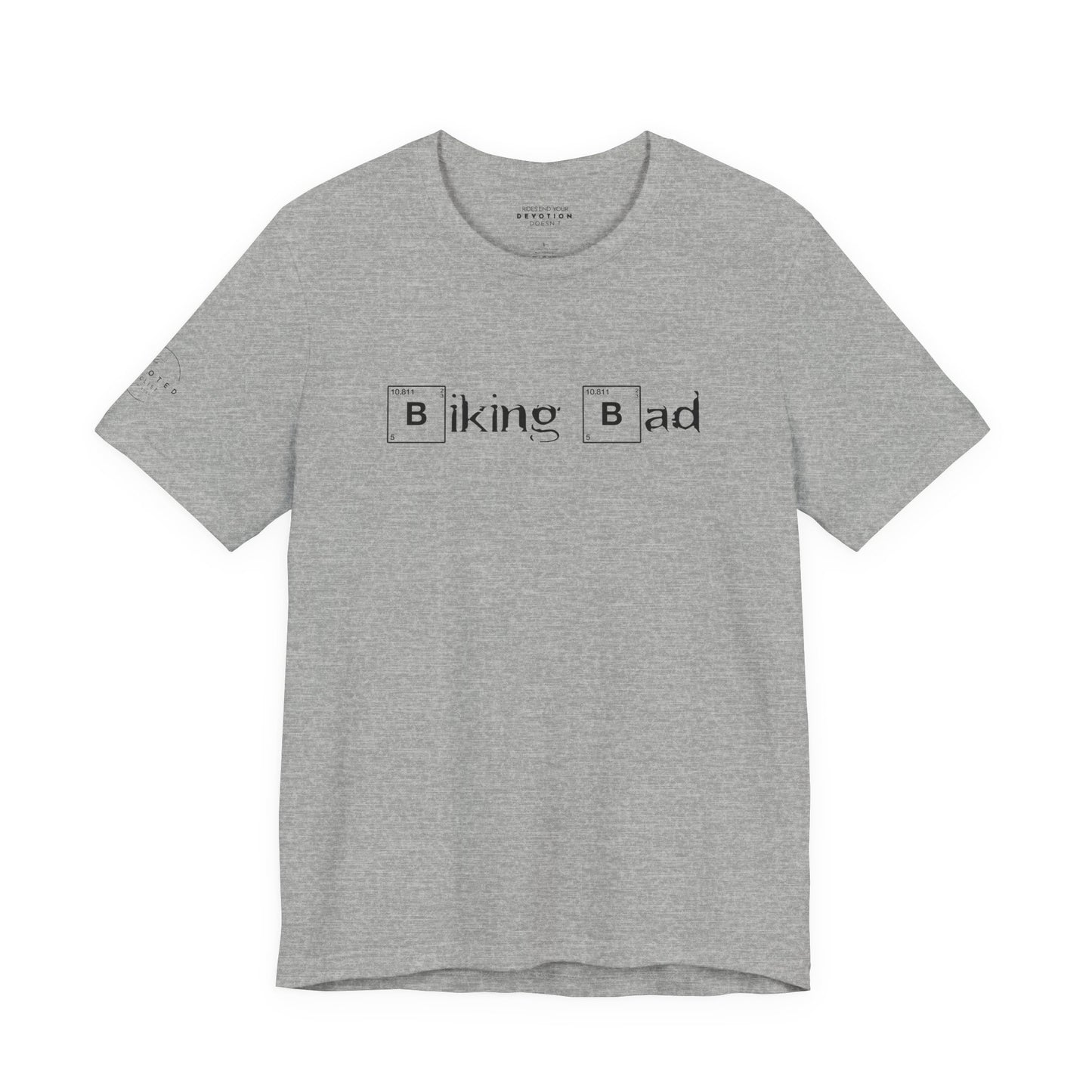 Biking Bad Breaking Bad parody graphic on a cycling t-shirt - The Devoted Cyclist