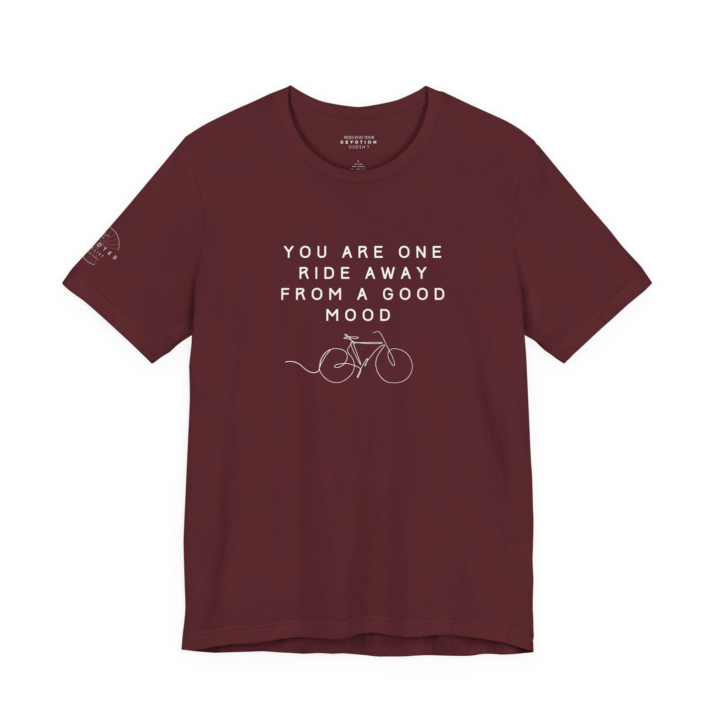One Ride Away classic cut cycling t-shirt - The Devoted Cyclist