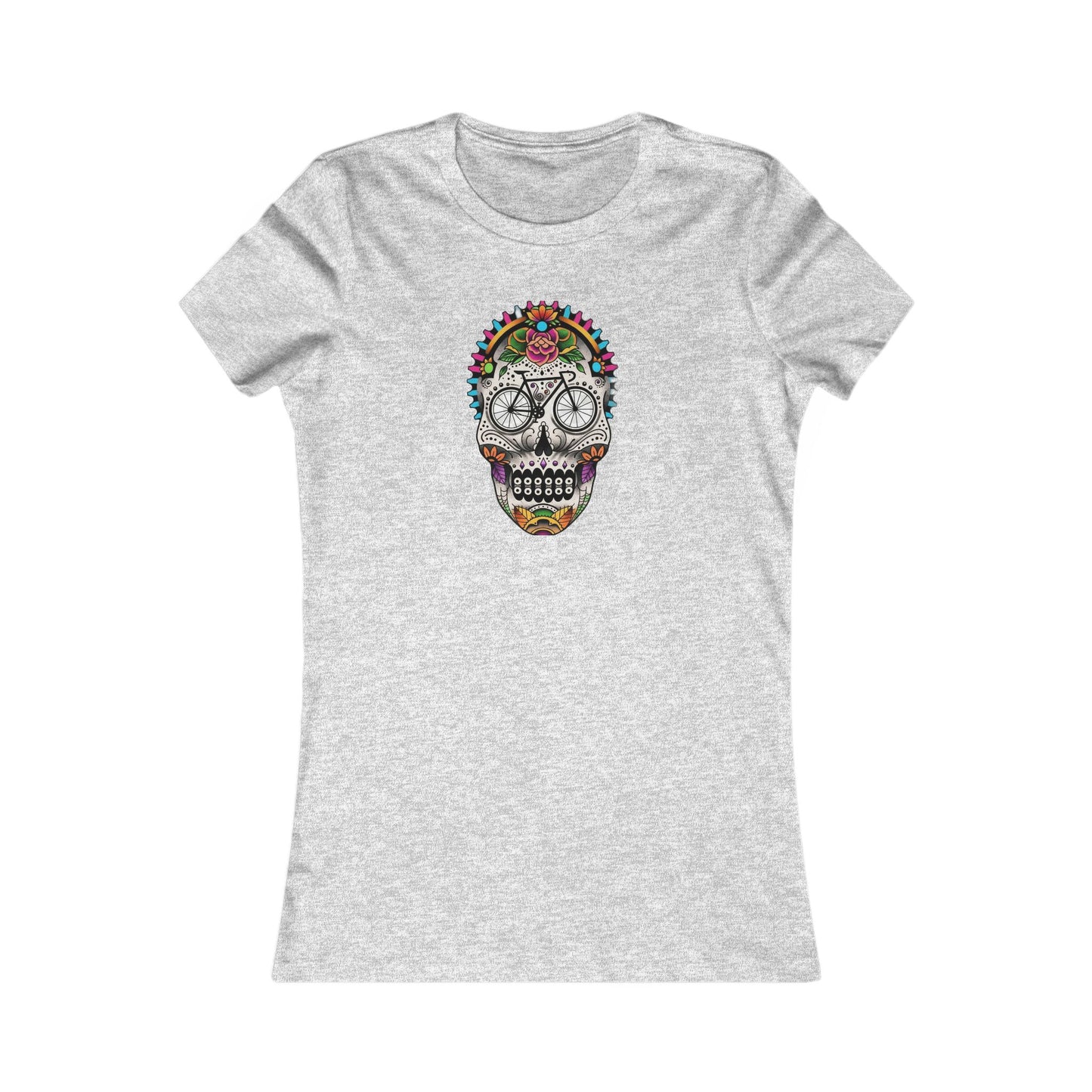 Calavera bicycle death mask women's cycling t-shirt - The Devoted Cyclist