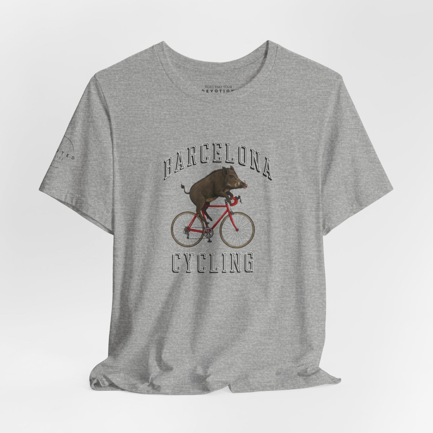 Barcelona Wild Boar cycling classic cut cycling t-shirt - The Devoted Cyclist