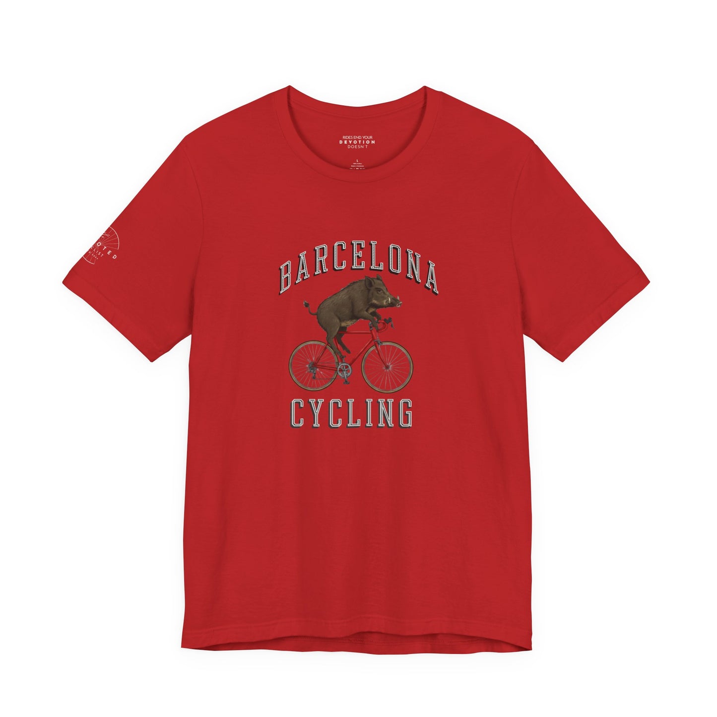 Barcelona Wild Boar cycling classic cut cycling t-shirt - The Devoted Cyclist