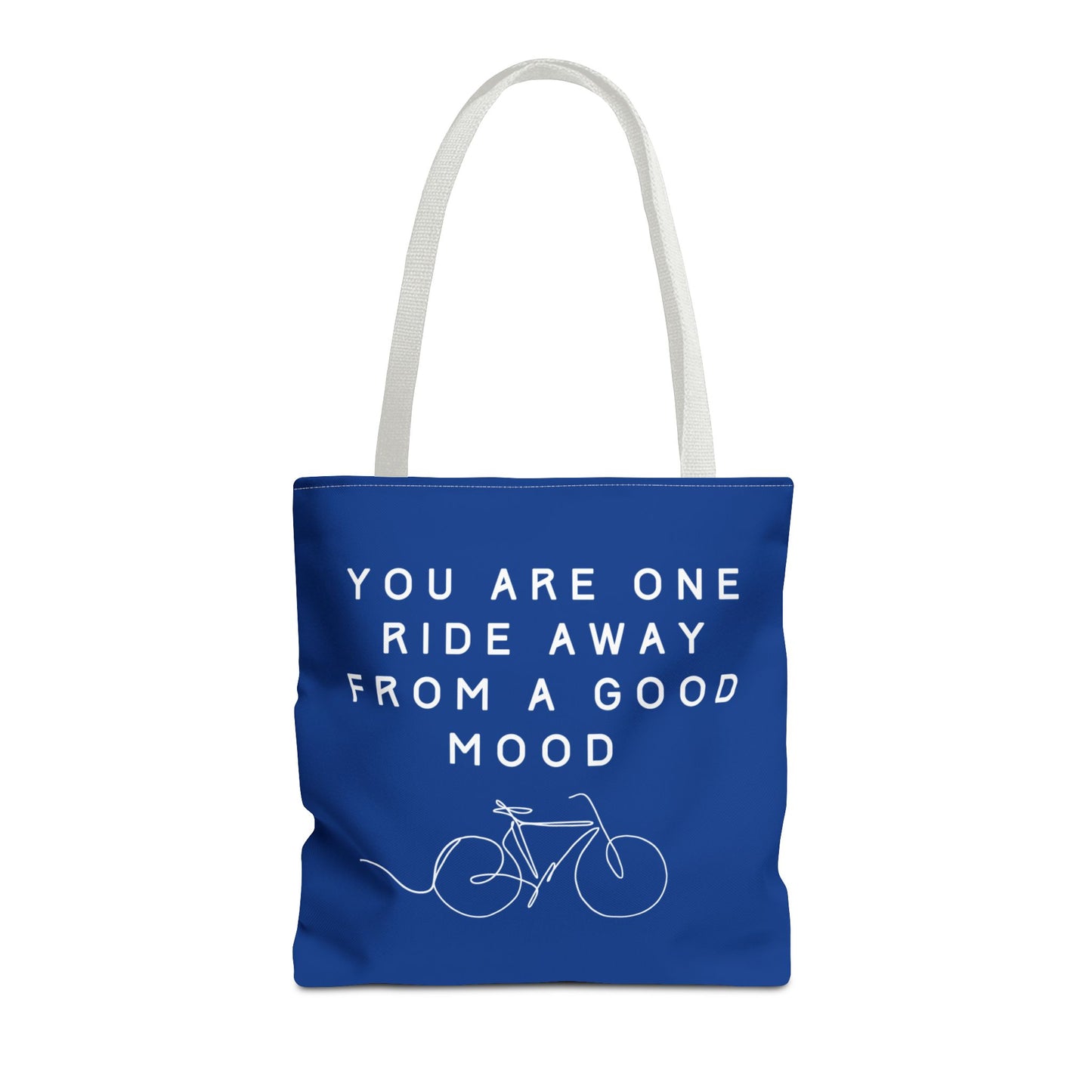 One Ride Away devoted cyclist canvas tote bag - The Devoted Cyclist