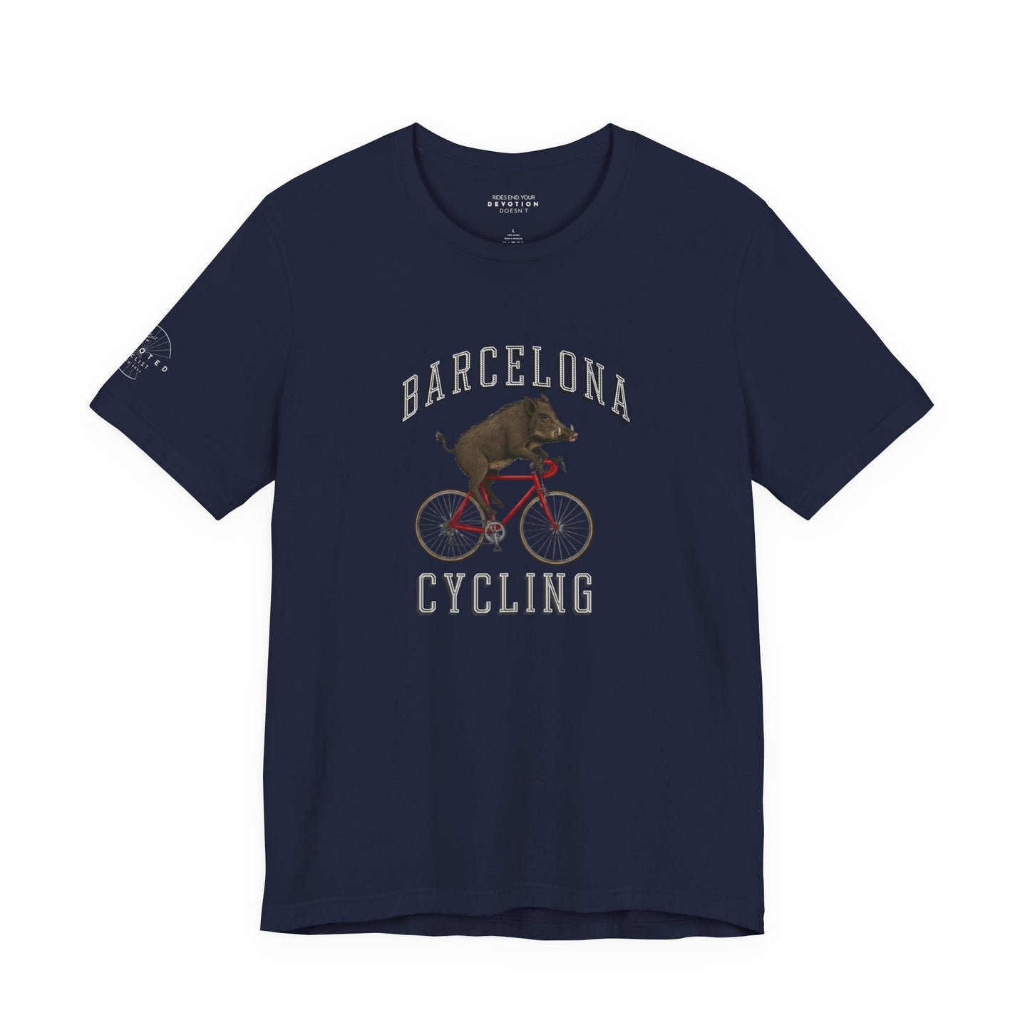 Barcelona Wild Boar cycling classic cut cycling t-shirt - The Devoted Cyclist