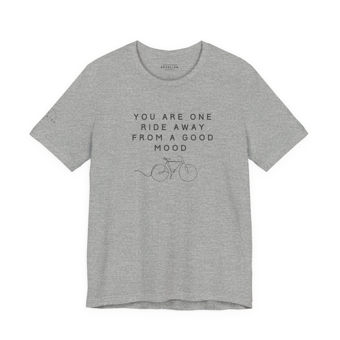 One Ride Away classic cut cycling t-shirt - The Devoted Cyclist