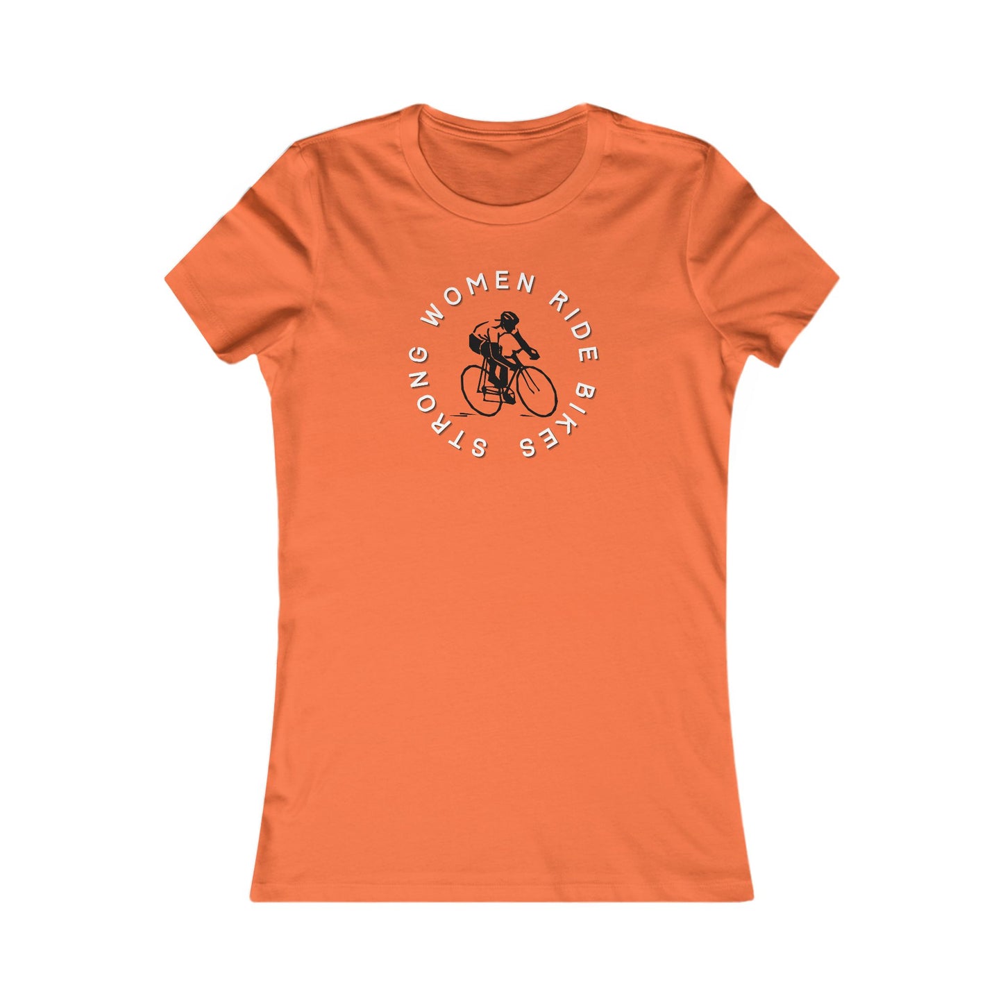 Strong women ride bikes women's cycling t-shirt - The Devoted Cyclist