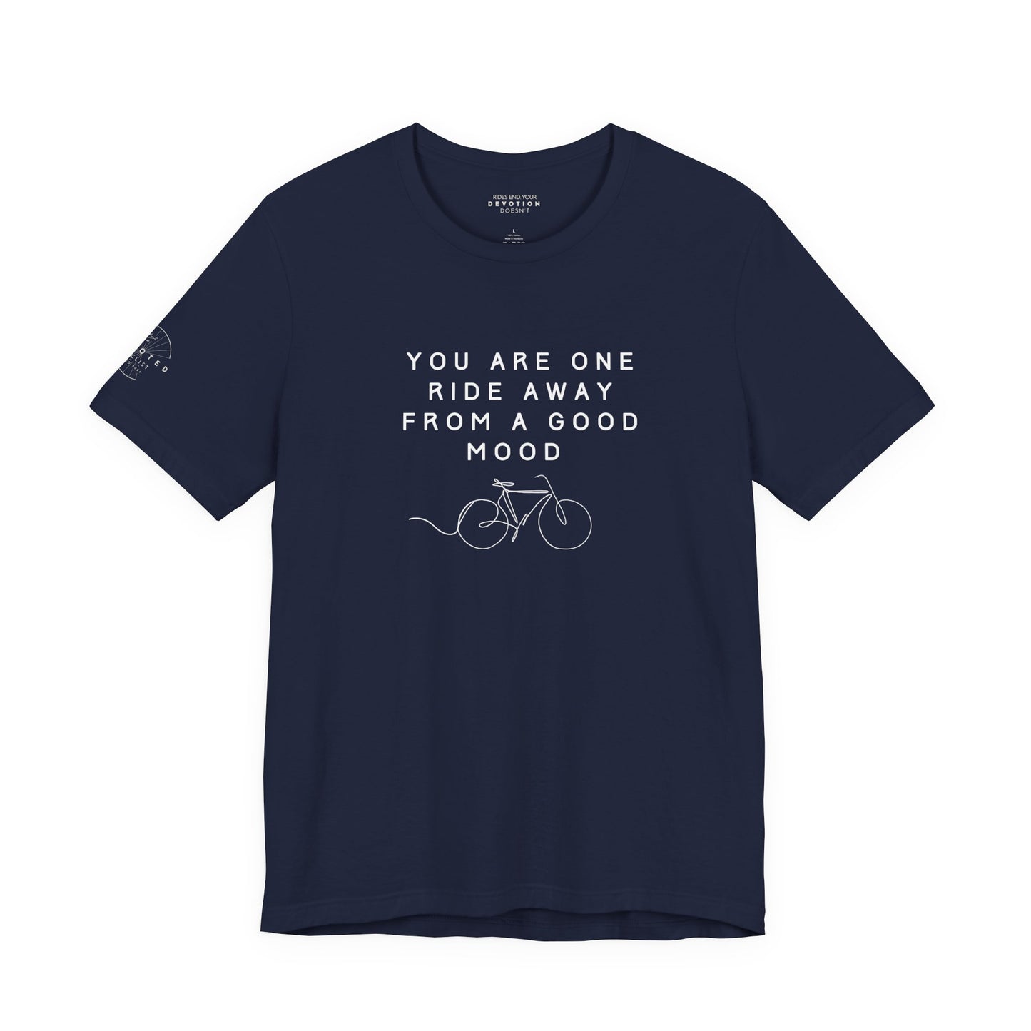 One Ride Away classic cut cycling t-shirt - The Devoted Cyclist