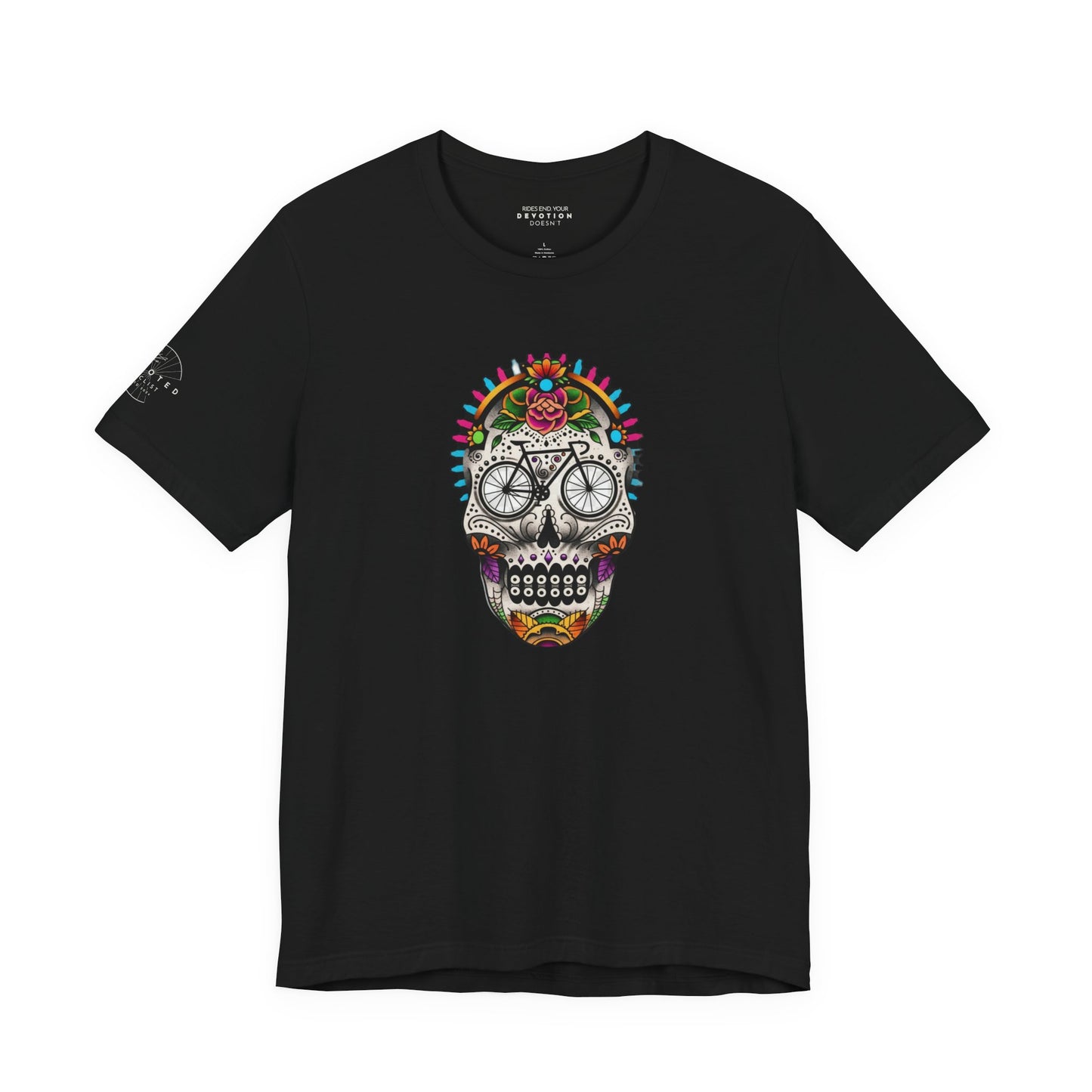 Calavera Bicycle Death Mask - Classic Cut Cycling T-Shirt