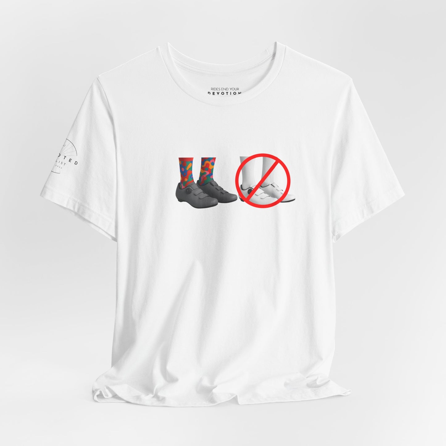 Say No To White classic cut cycling t-shirt - The Devoted Cyclist