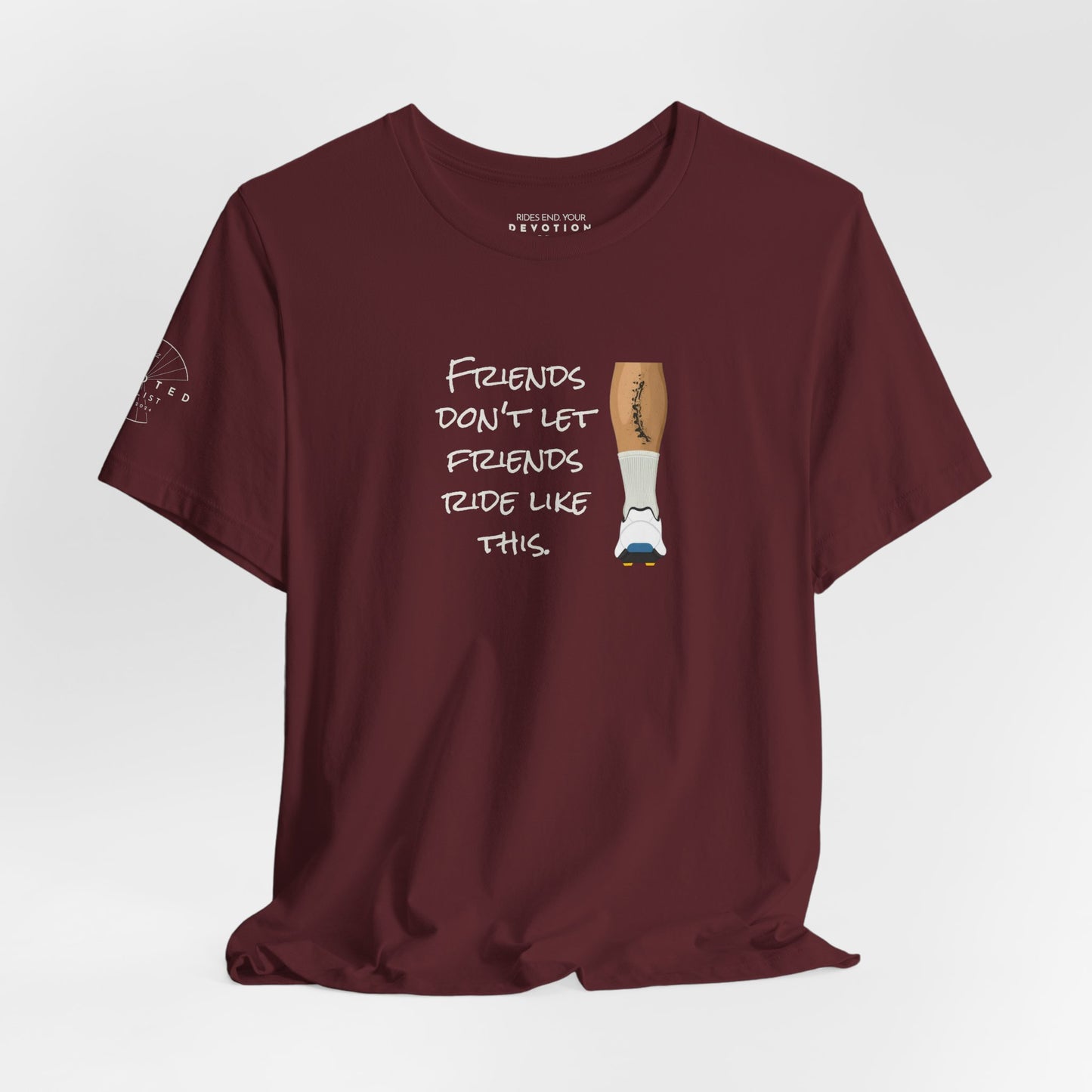 Friends don't let friends classic cut cycling t-shirt - The Devoted Cyclist