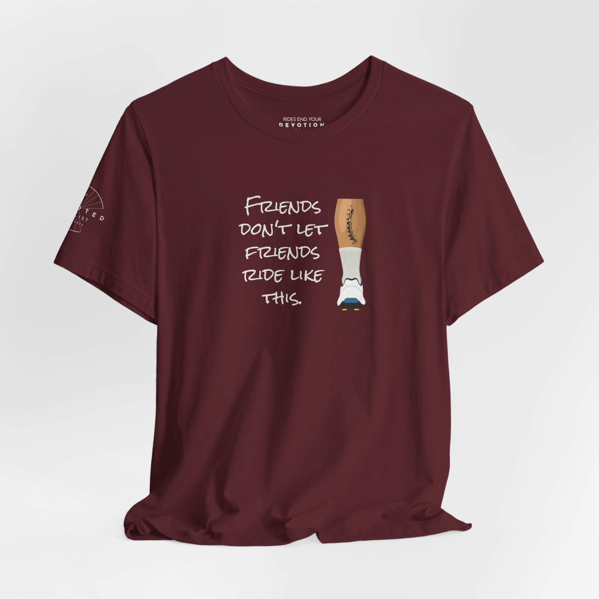 Friends don't let friends classic cut cycling t-shirt - The Devoted Cyclist